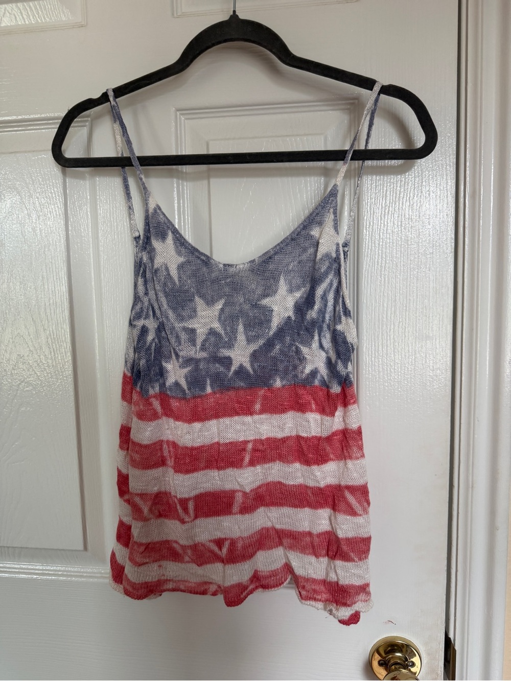 Women's Americana Star & Stripe Tank Top - Red, White & Blue